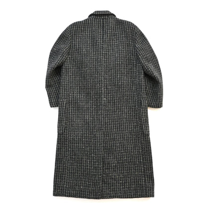 1989aw giorgio armani tweed wool long coat 48