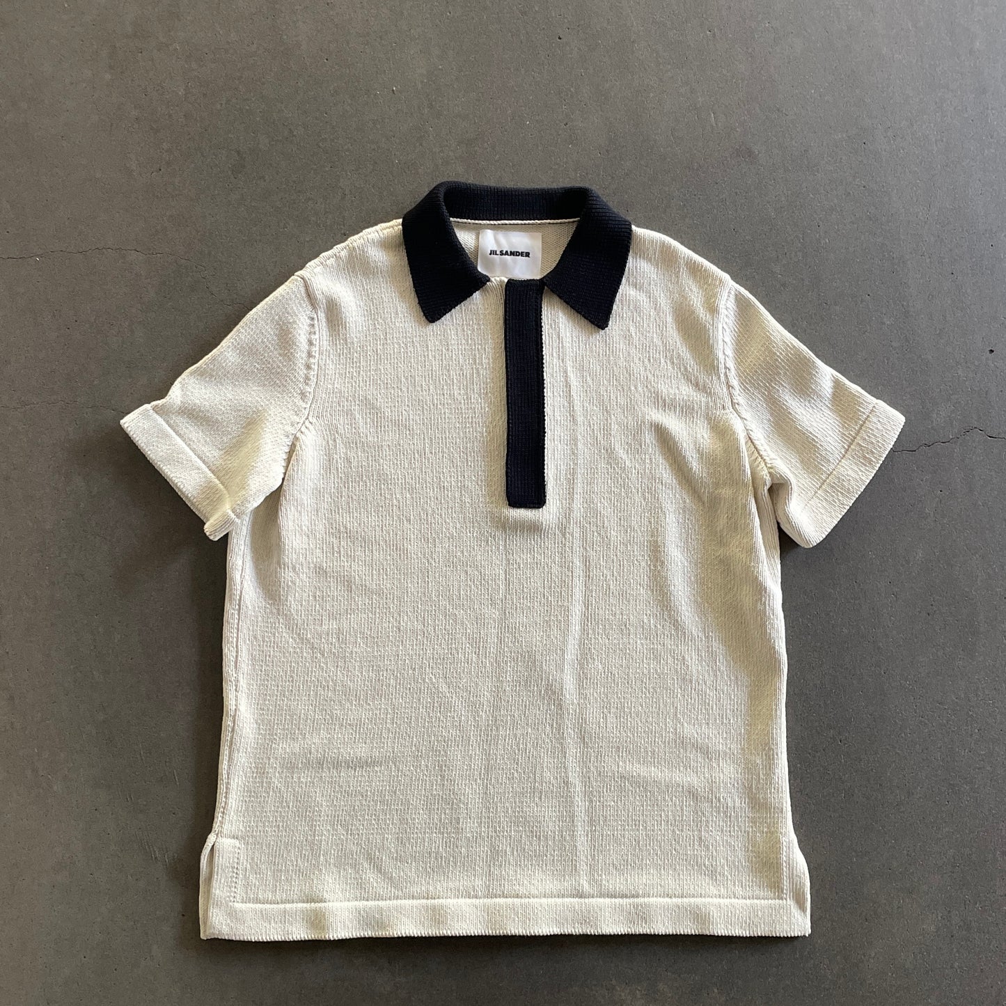 2022ss jil sander heavy cotton polo shirt 48