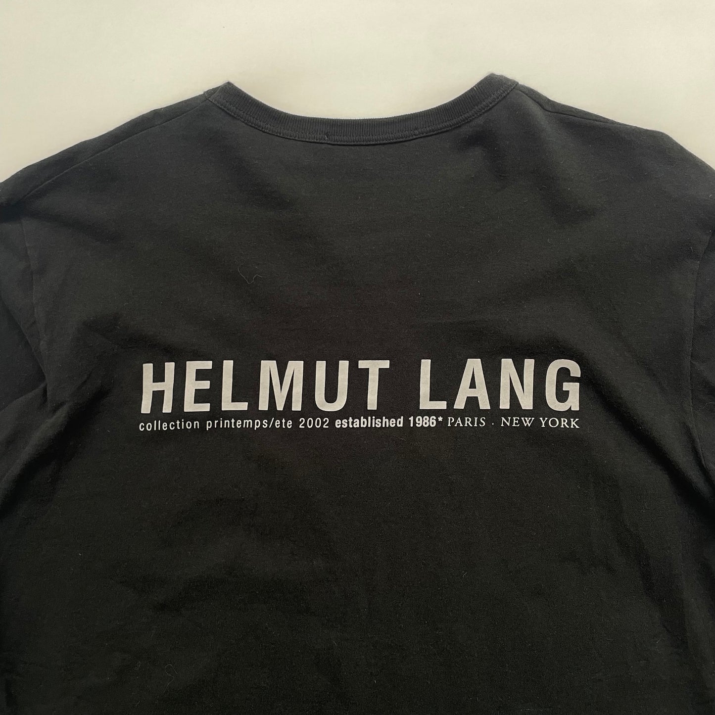 2002ss helmut lang cotton logo shirt XL