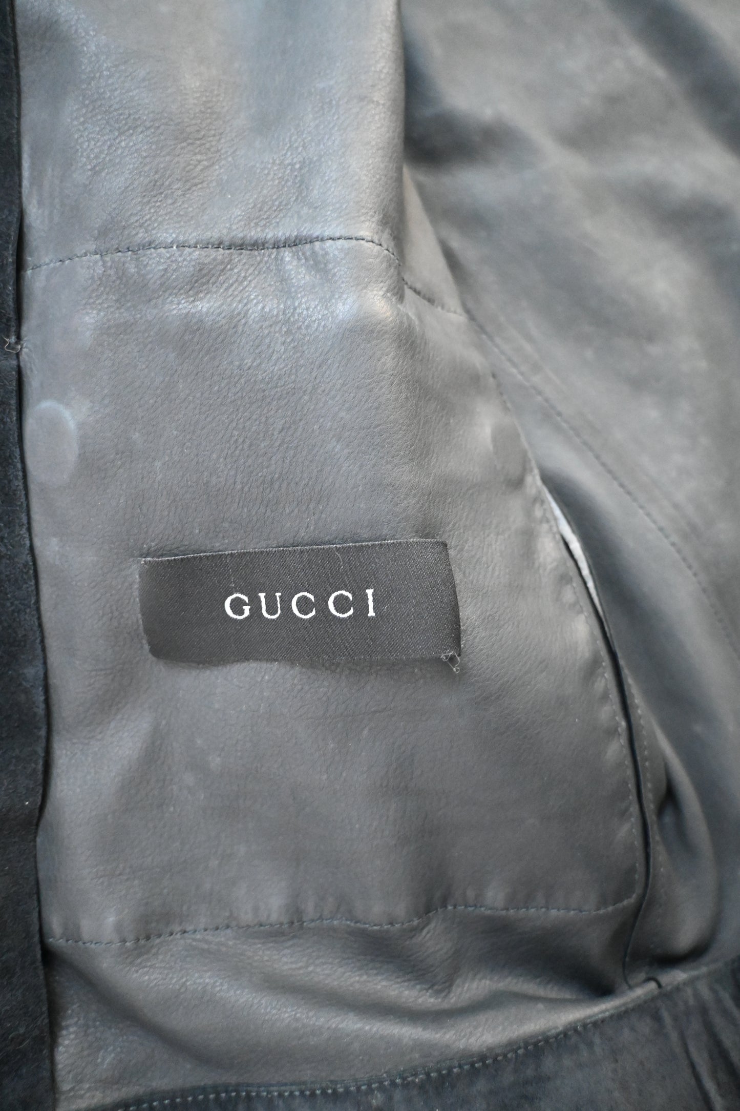 2001aw gucci cow suede leather jacket 44 by Tom ford