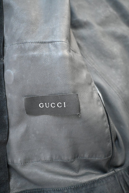 2001aw gucci cow suede leather jacket 44 by Tom ford