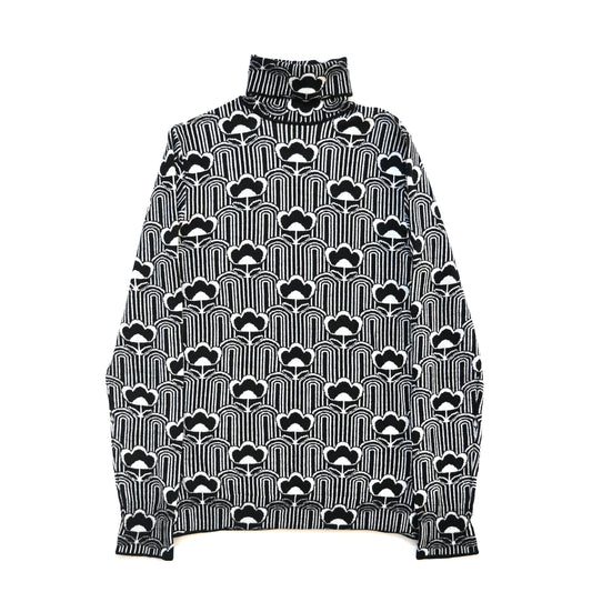 2021aw prada wool floral turtleneck sweater 50 by raf simons