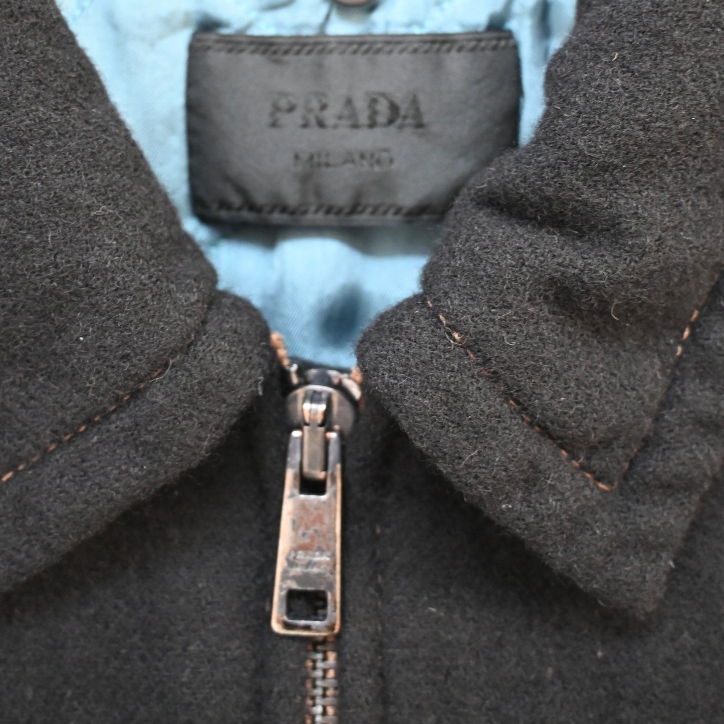 2017aw prada boa docking wool blouson 48