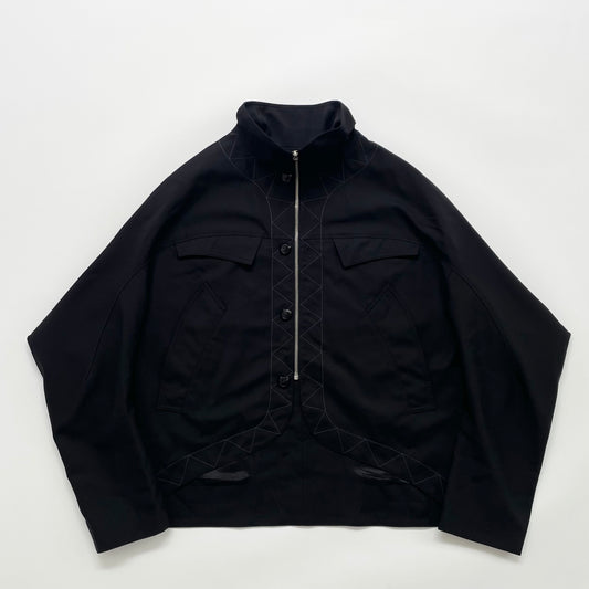 2024aw kiko kostadinov black jacklight jacket 52
