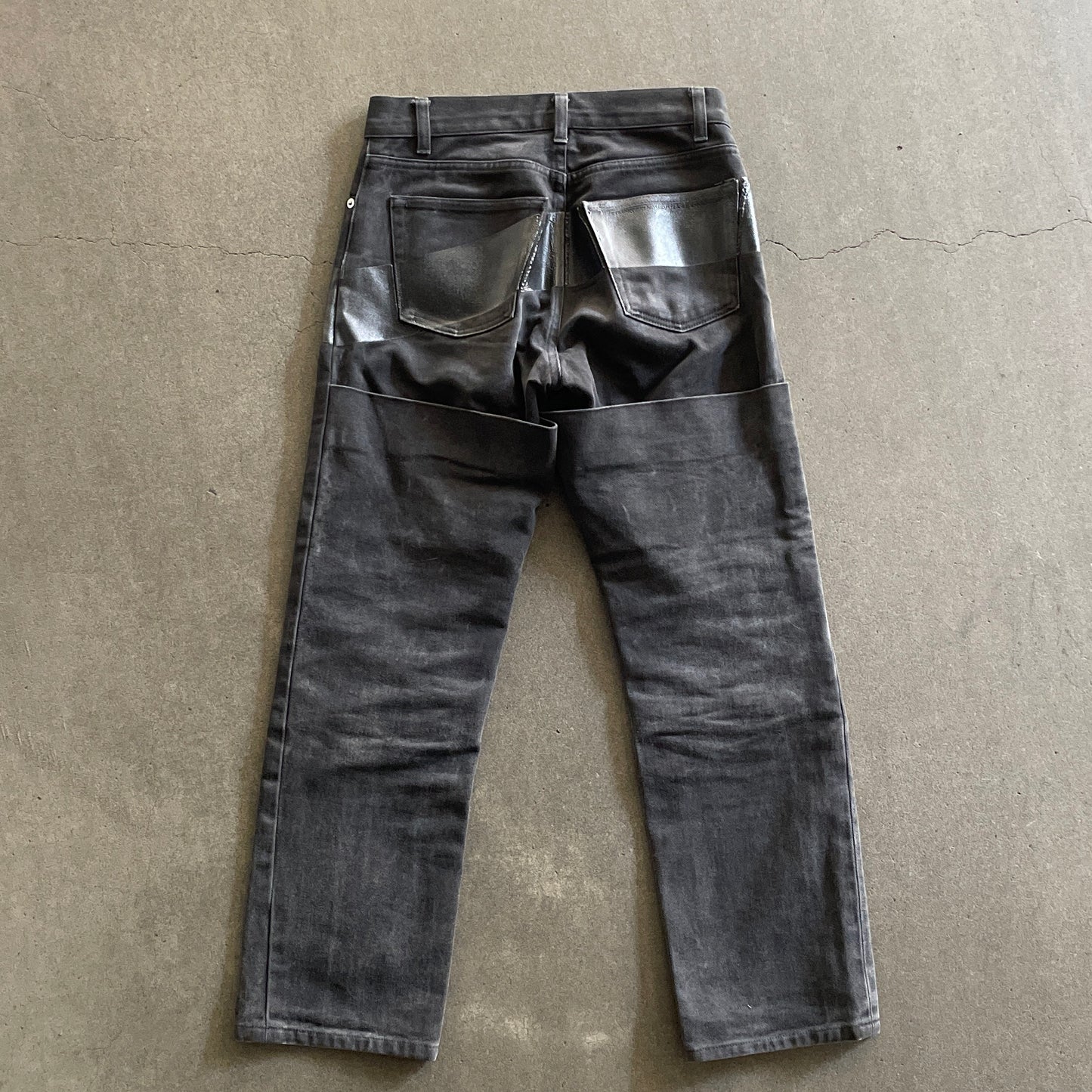 1997aw helmut lang rubber denim 30