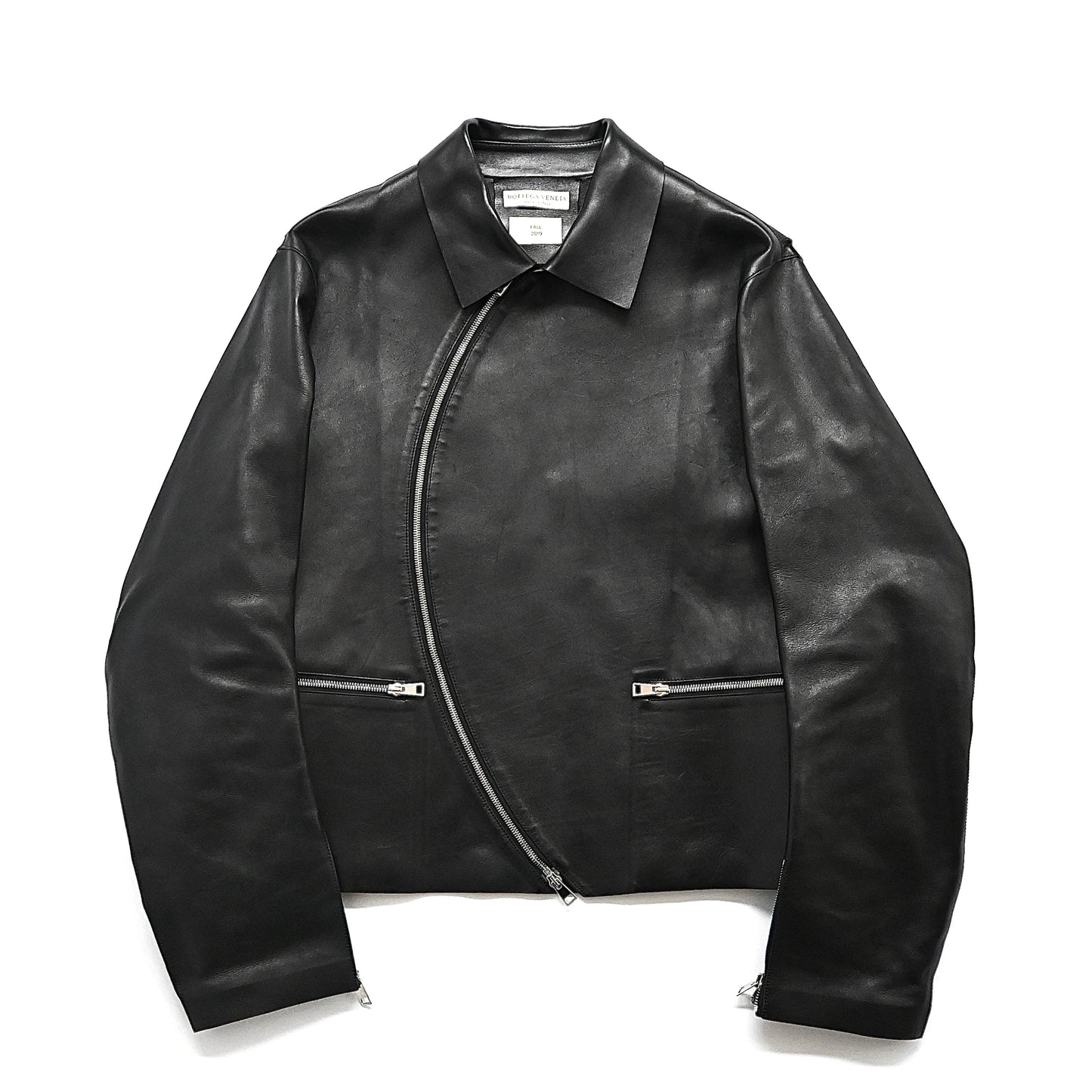 2019aw bottega veneta curve zip cow leather jacket 52 by Daniel Lee