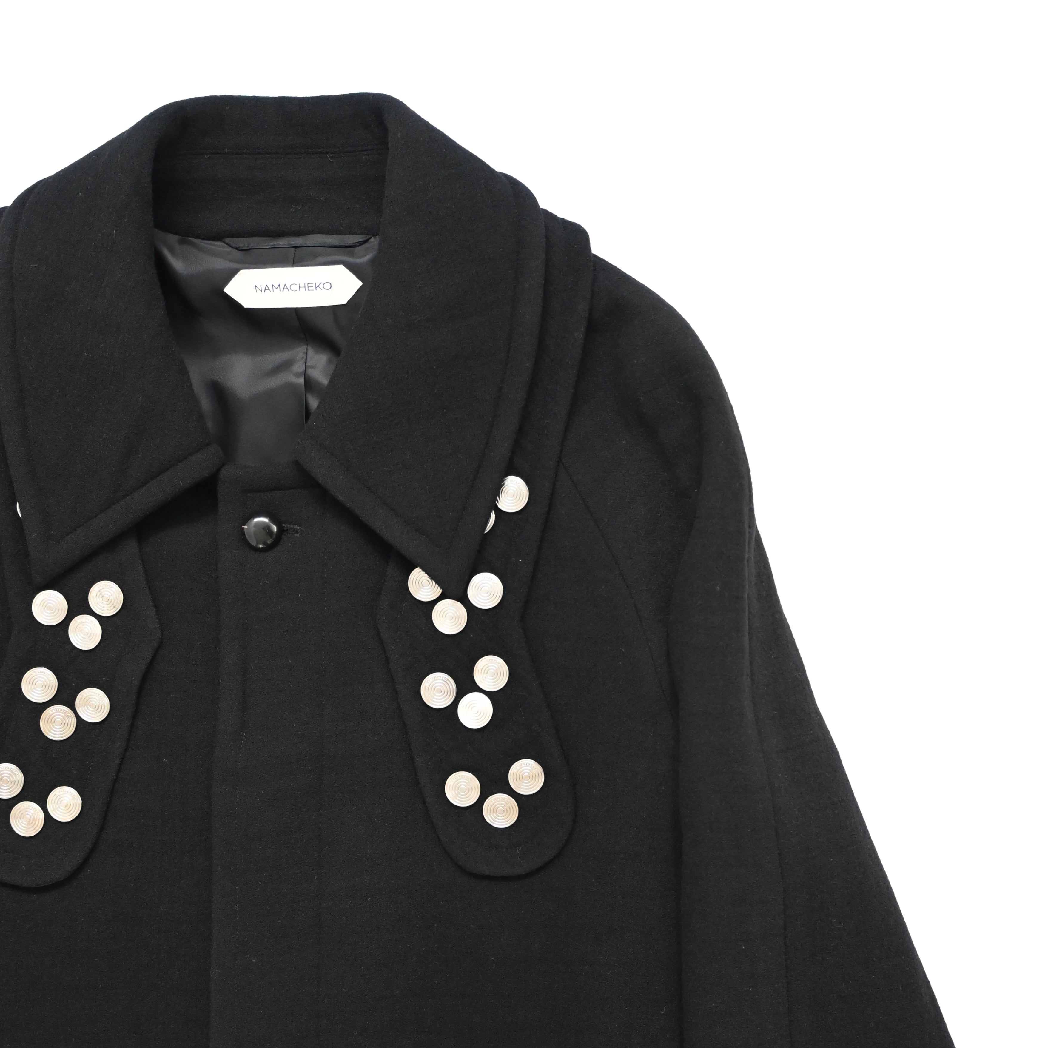 2022aw namacheko bayder embellished wool coat M – vexed_store