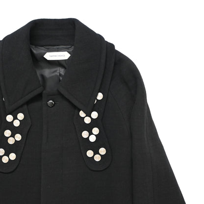 2022aw namacheko bayder embellished wool coat M