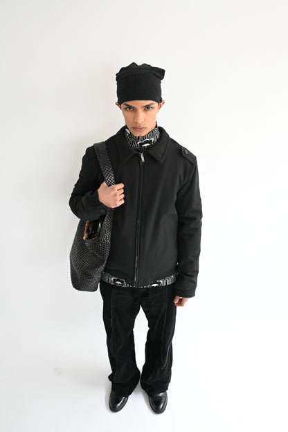 2000s ermenegildo zegna nylon padded blouson 52