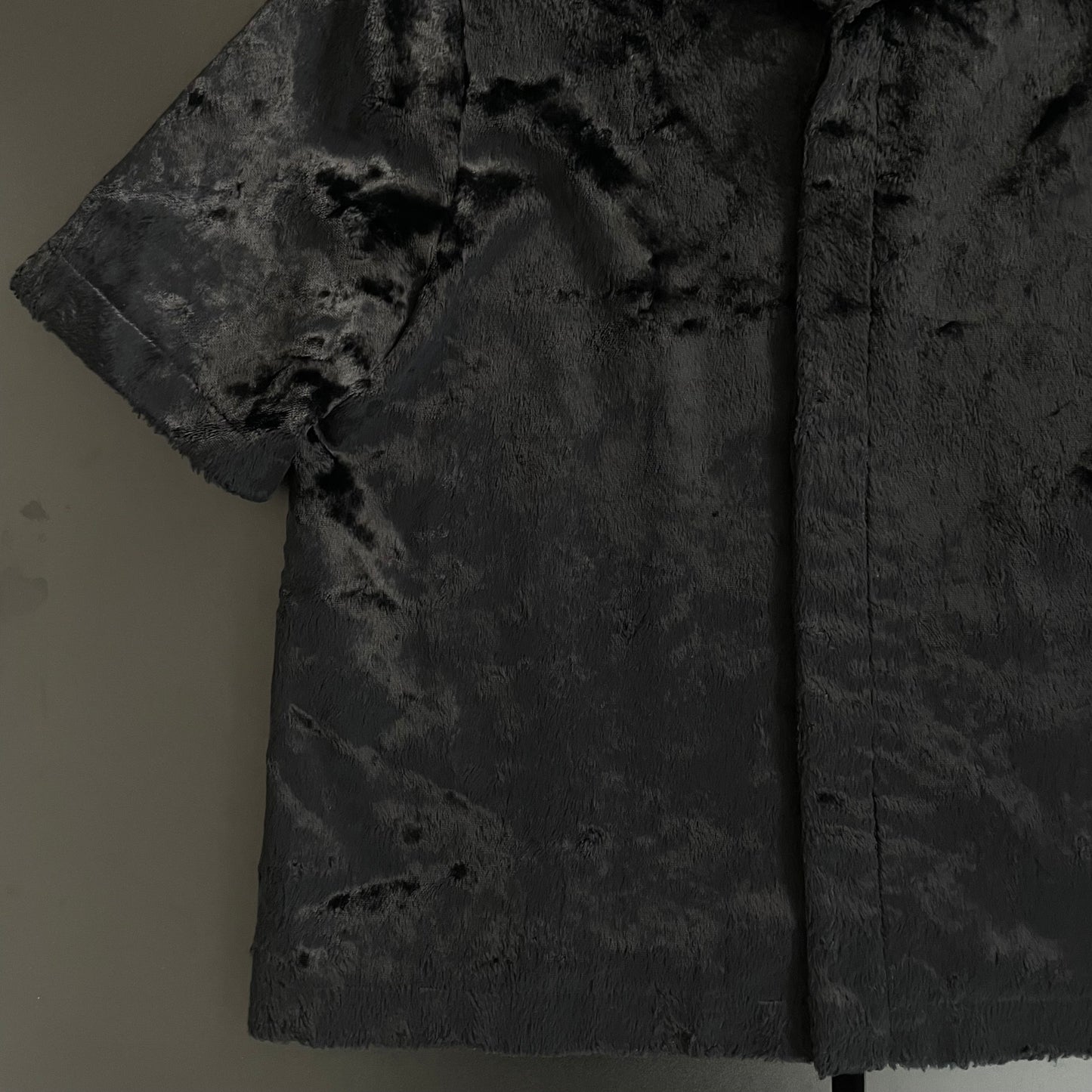 2021ss 1017 alyx 9sm  camp collar faux pony hair shirt 46