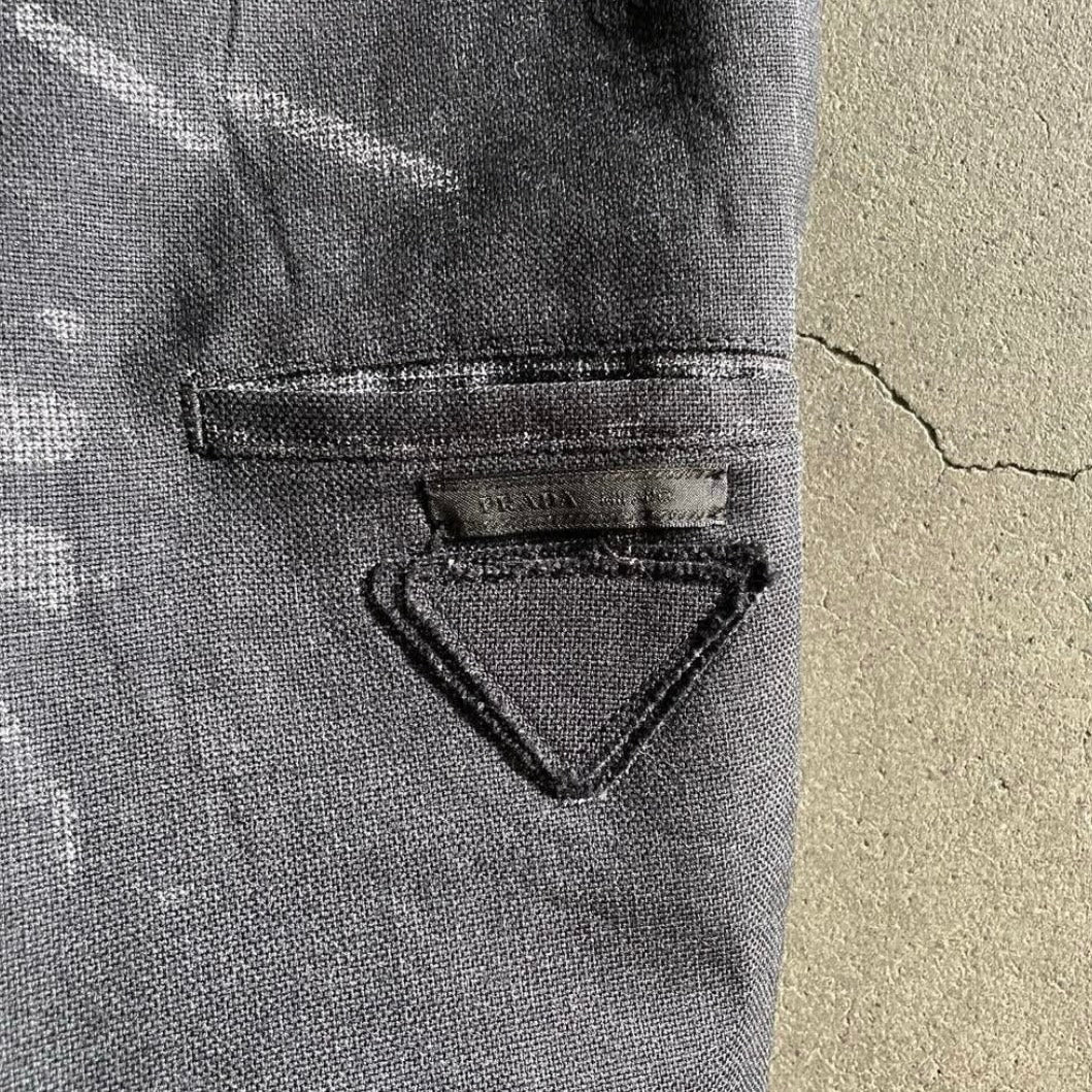 2018aw prada paint wool slacks 44