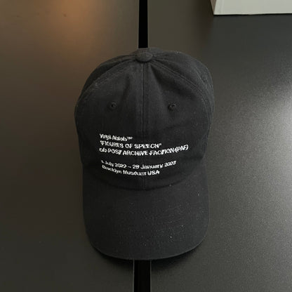 2022aw Post Archive Faction x off-white Figures of Speech Cap