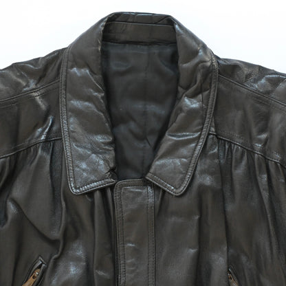 1991aw giorgio armani leather bomber jacket M