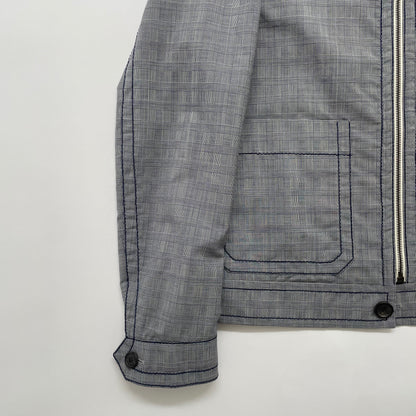 2015ss prada gray stitch blouson 46