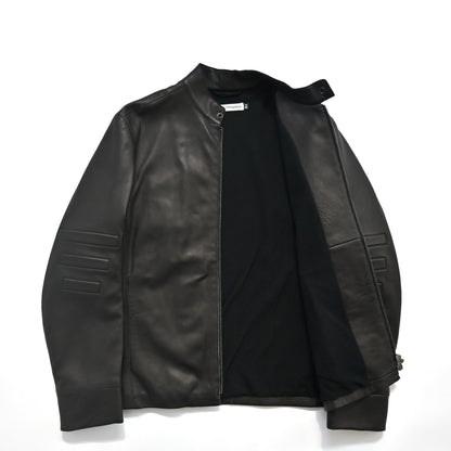 1999aw emporio armani lamb leather biker jacket 46