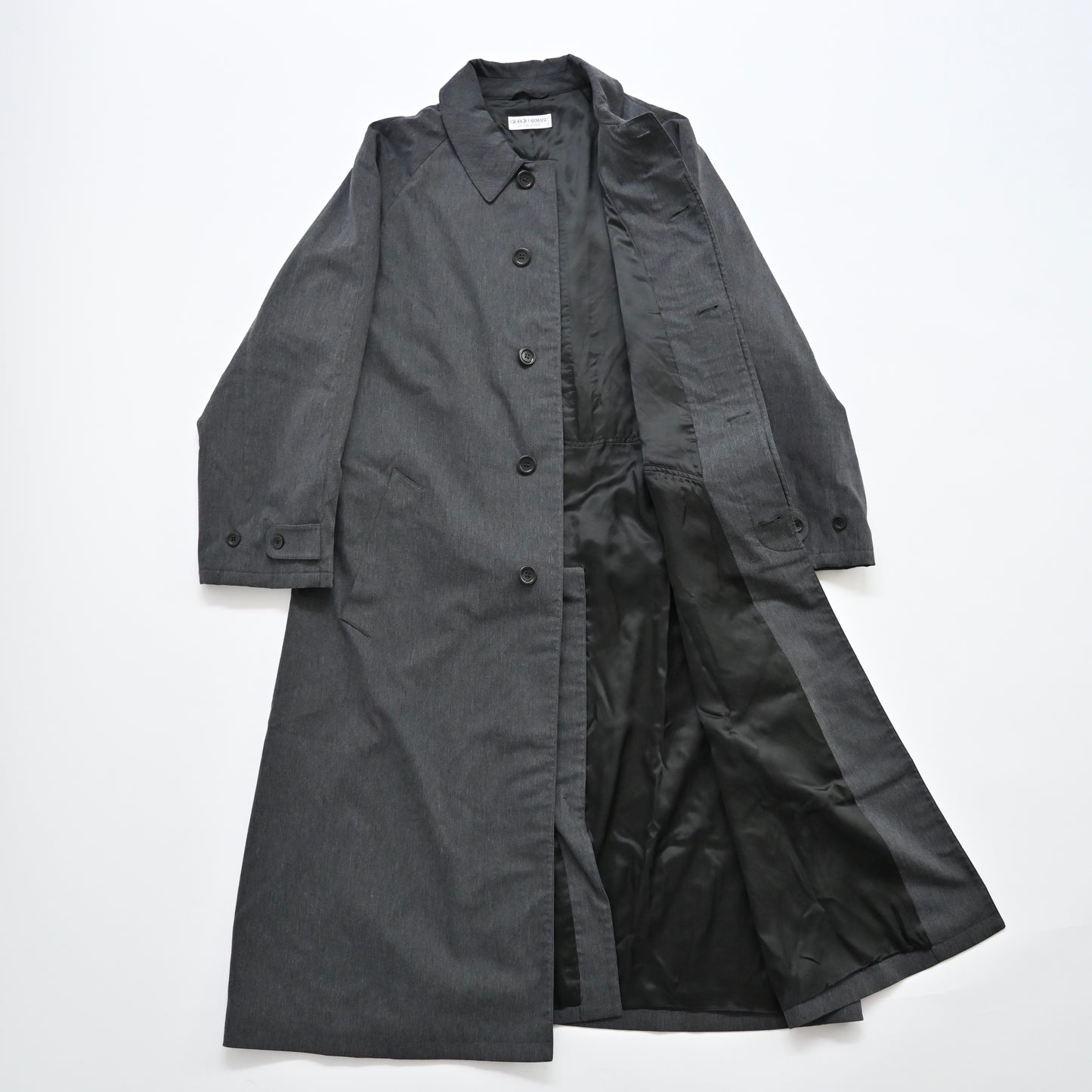 1990s giorgio armani cotton long coat 52