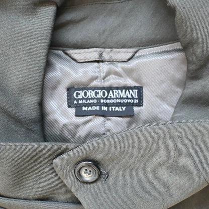 1990s giorgio armani wool double long coat 50