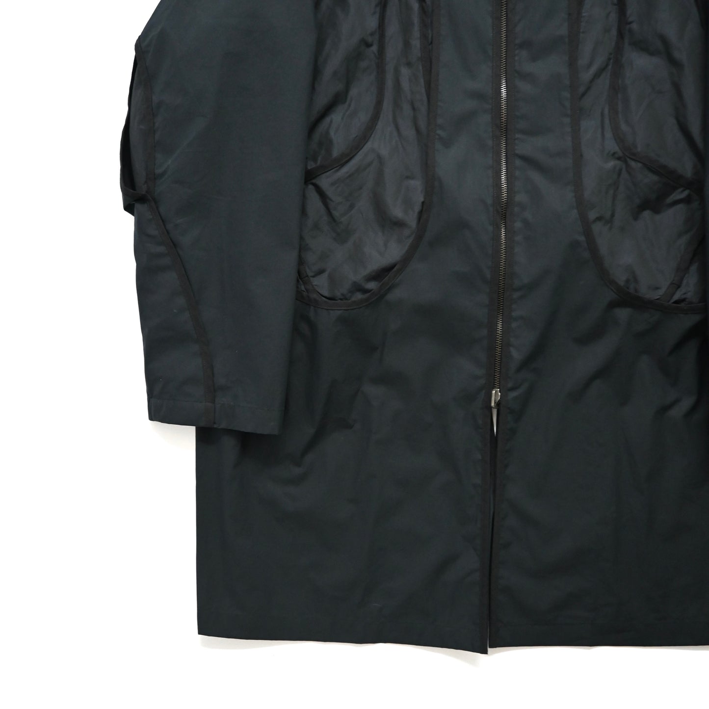 2007ss raf simons layered exposed lining zip up long coat 50