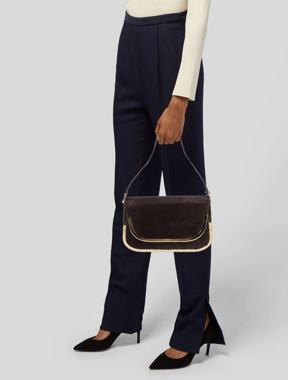 1996aw gucci gold bangle calf hair hand bag by Tom ford