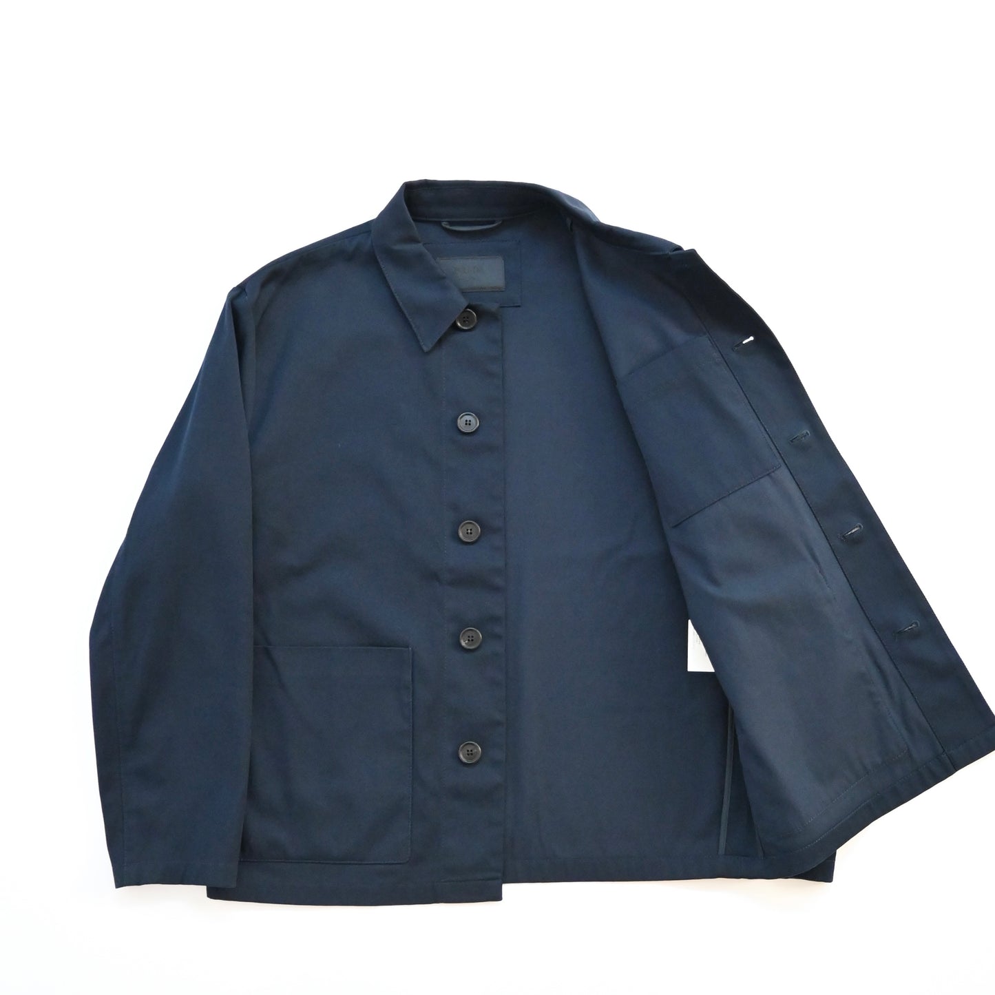 2018ss prada seb154 front logo cotton blouson 46