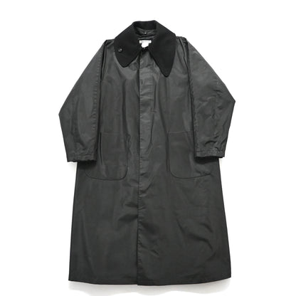 1996aw emporio armani detachable cotton collar vinylon long coat 52