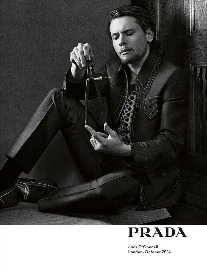 2015ss prada dark brown stitch blouson 48