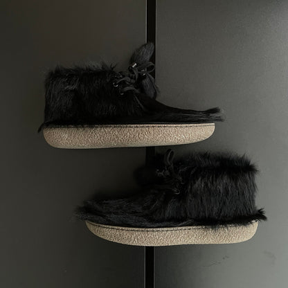 2017aw prada fur Moccasin shoes 7