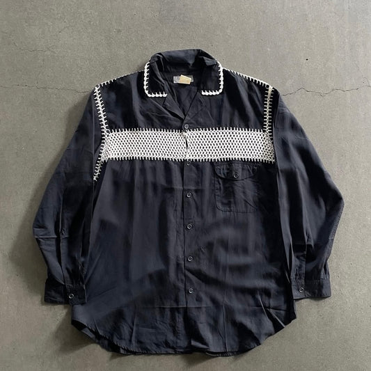 1991ss yohji yamamoto kint docking shirt