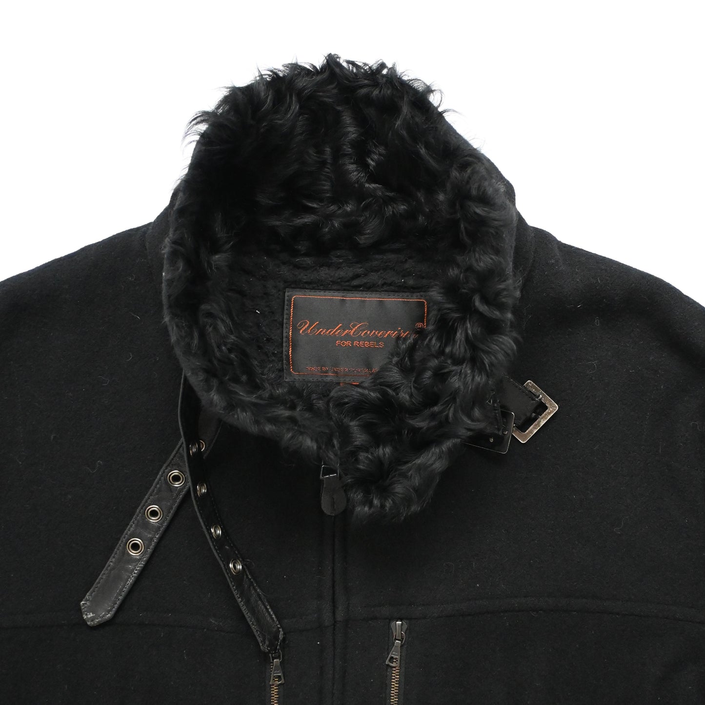 2006aw undercover arts＆crafts fur docking wool blouson 3