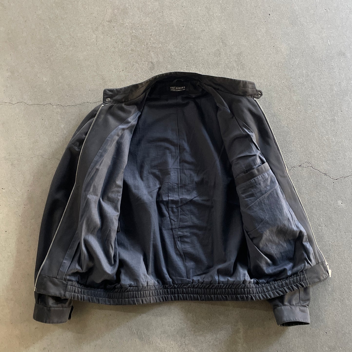 2000ss raf simons multi zipper bomber jacket 46
