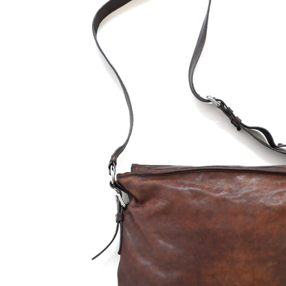 1990s prada cow leather shoulder bag