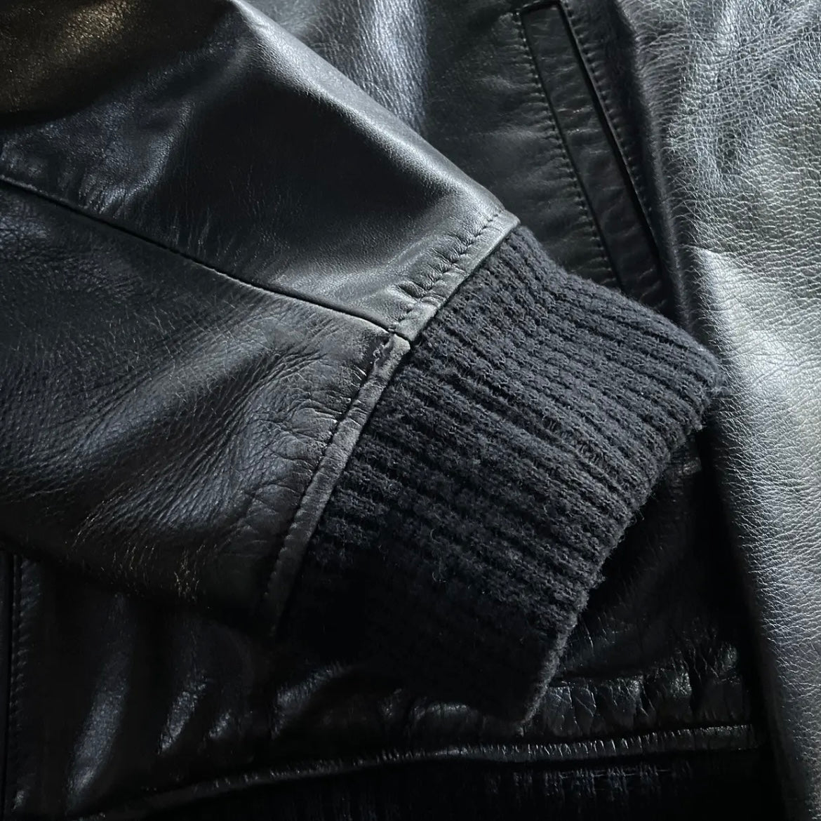 1991aw yohji yamamoto 6.1 the men Go yohji Go pin-a2 leather jacket M