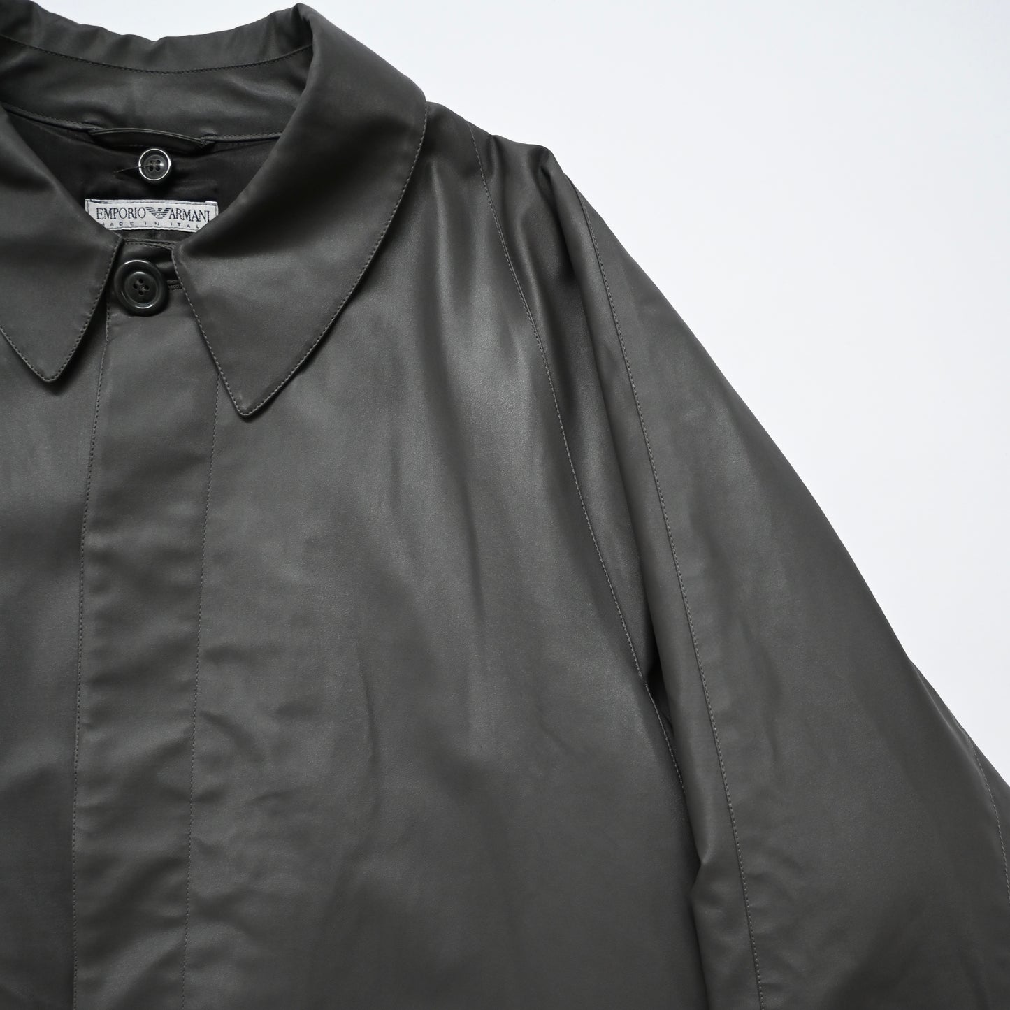 1996aw emporio armani vinylon long coat 50