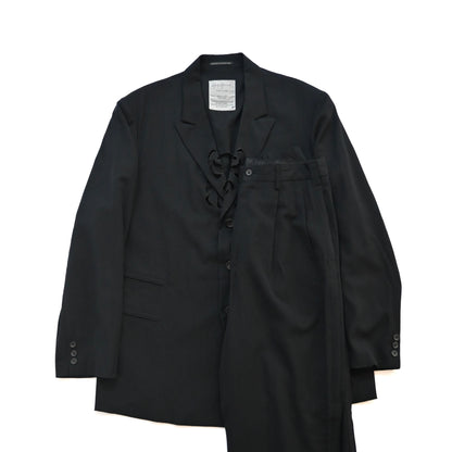 1996ss yohji yamamoto pour homme jacket M wool flower cutout coding set up M