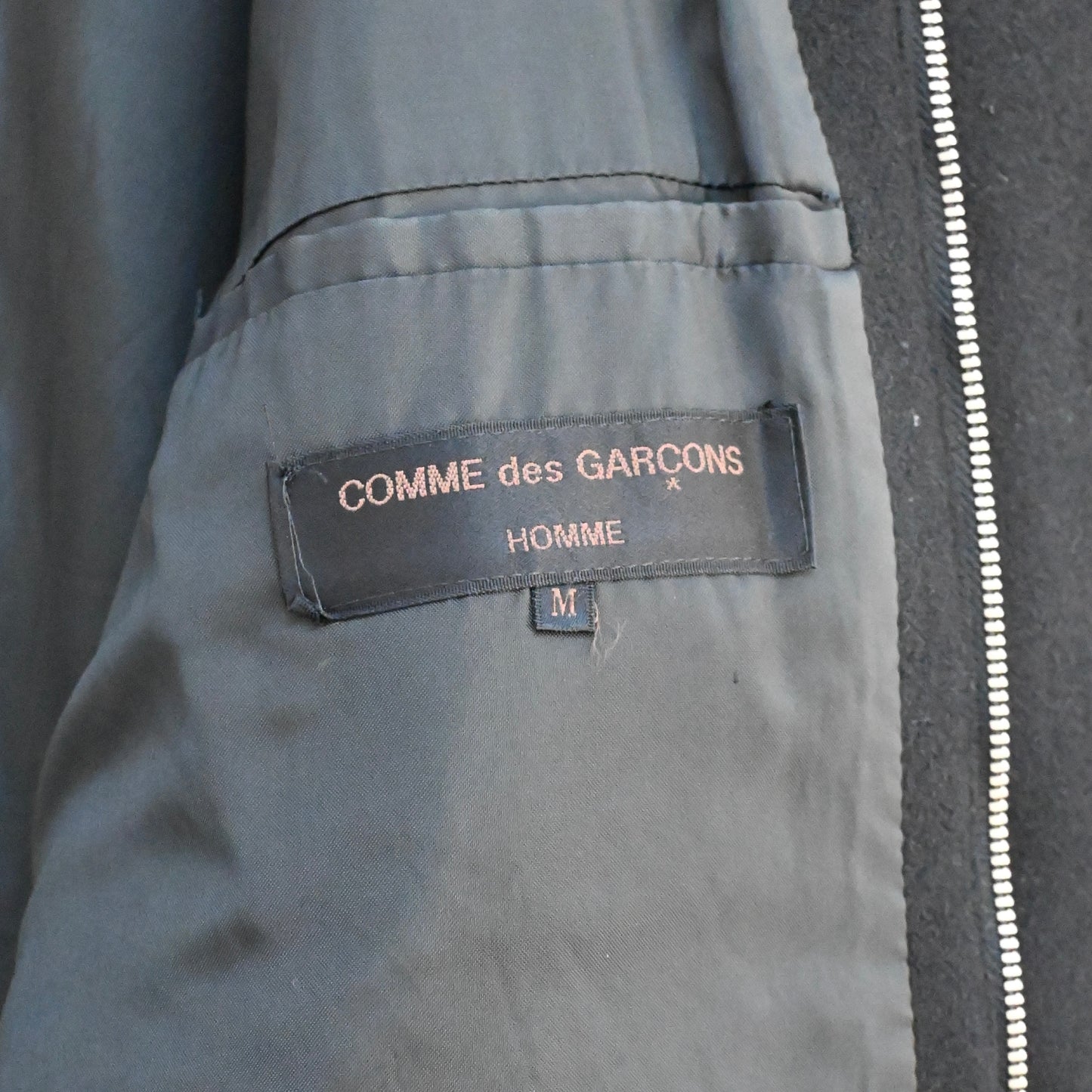 1988aw comme des garcons homme melton wool half coat M