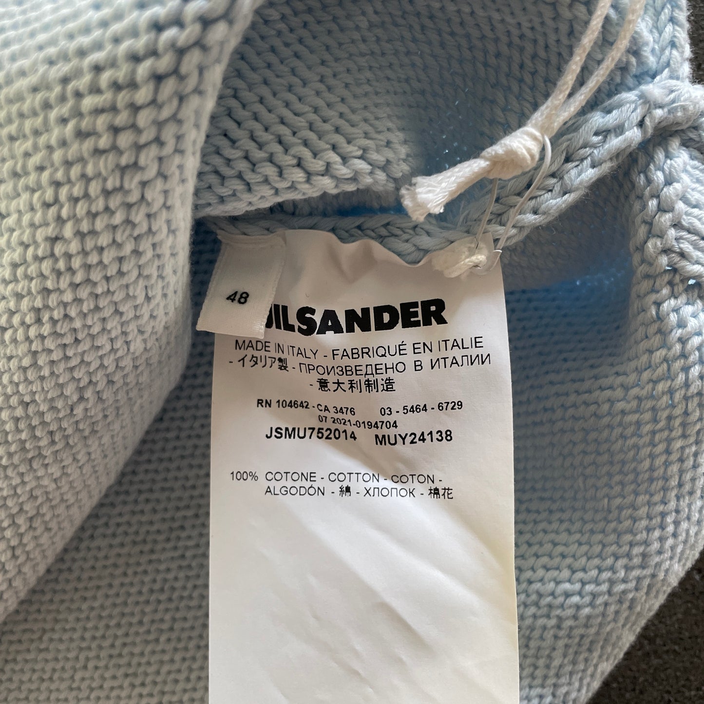 2022ss jil sander heavy cotton polo shirt 48