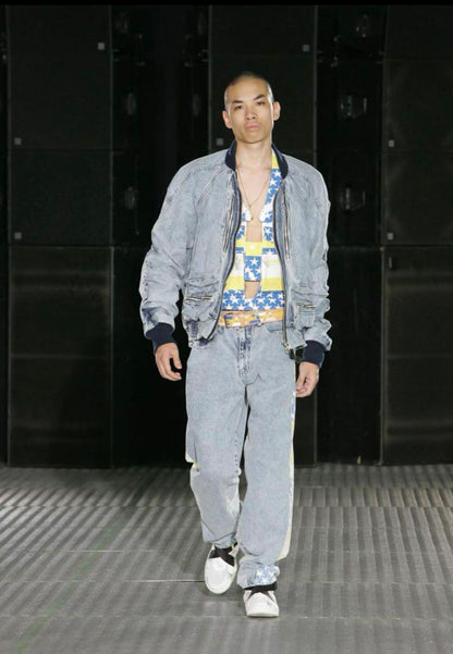 2006ss bernhard willhelm Shirring process bomber jacket M