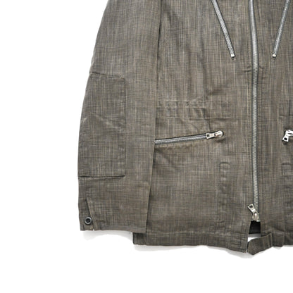 2000s dries van noten cotton zip jacket S