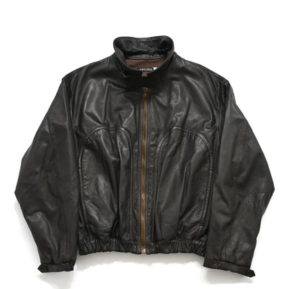 1990s giorgio armani lamb leather flight jacket 54
