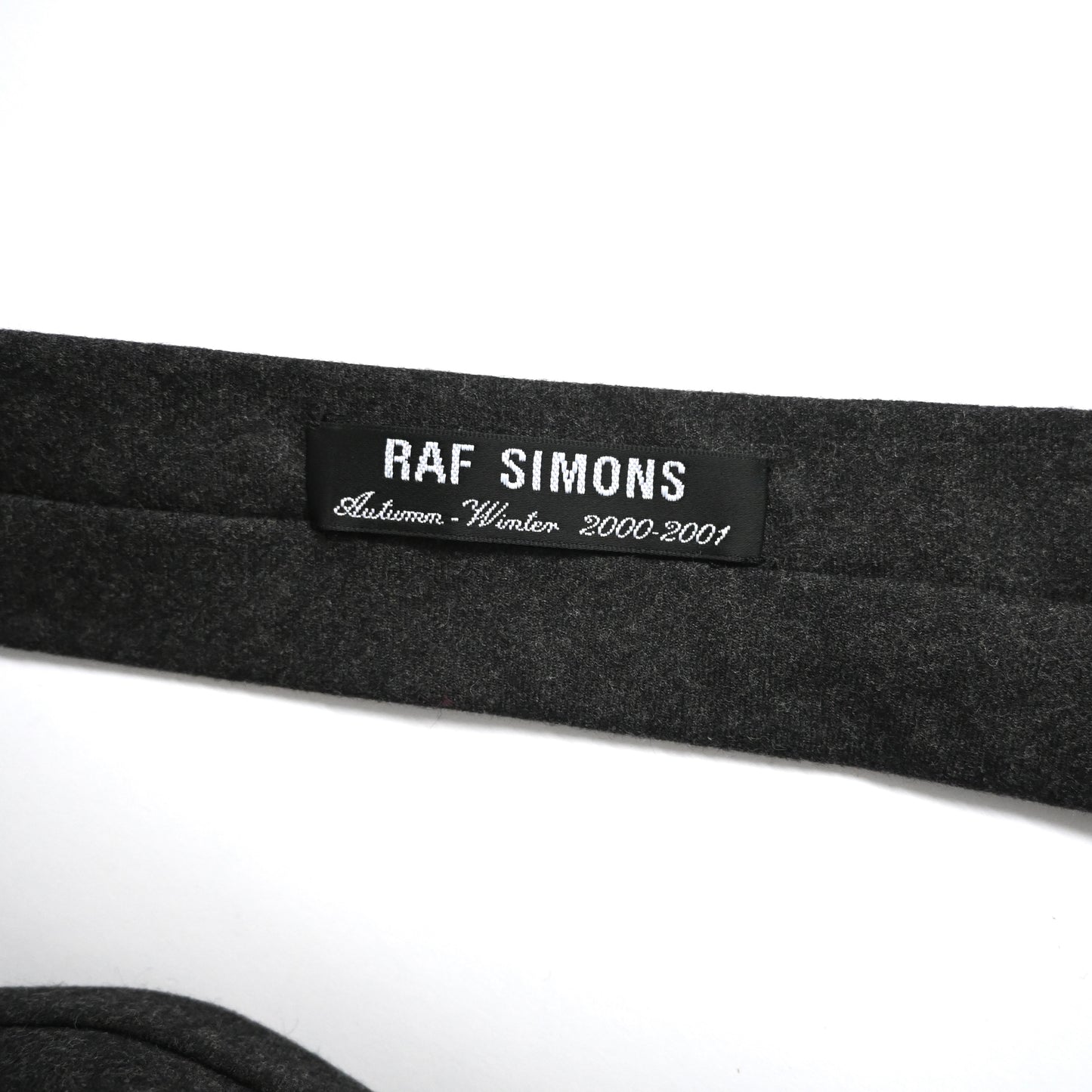 1999aw raf simons wool necktie