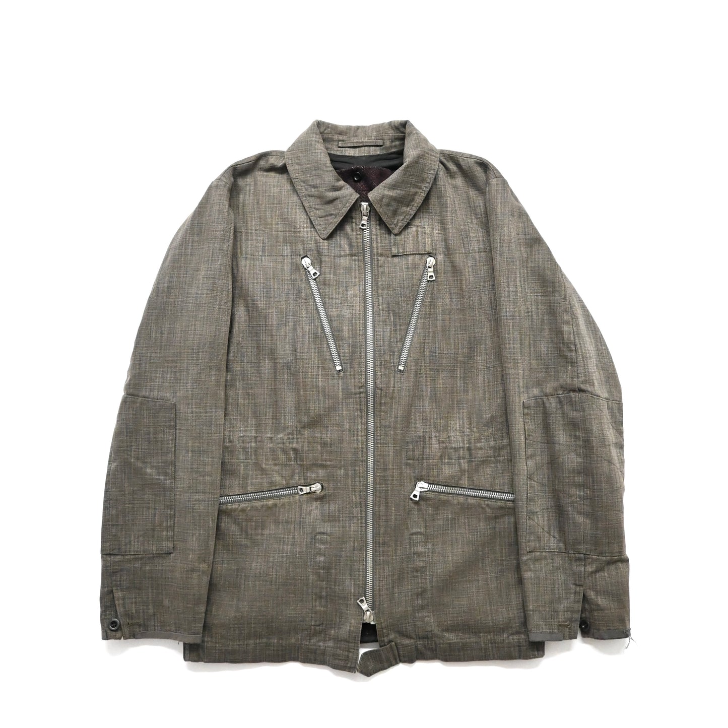 2000s dries van noten cotton zip jacket S