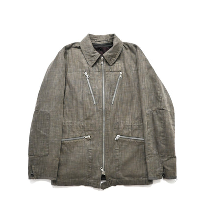 2000s dries van noten cotton zip jacket S