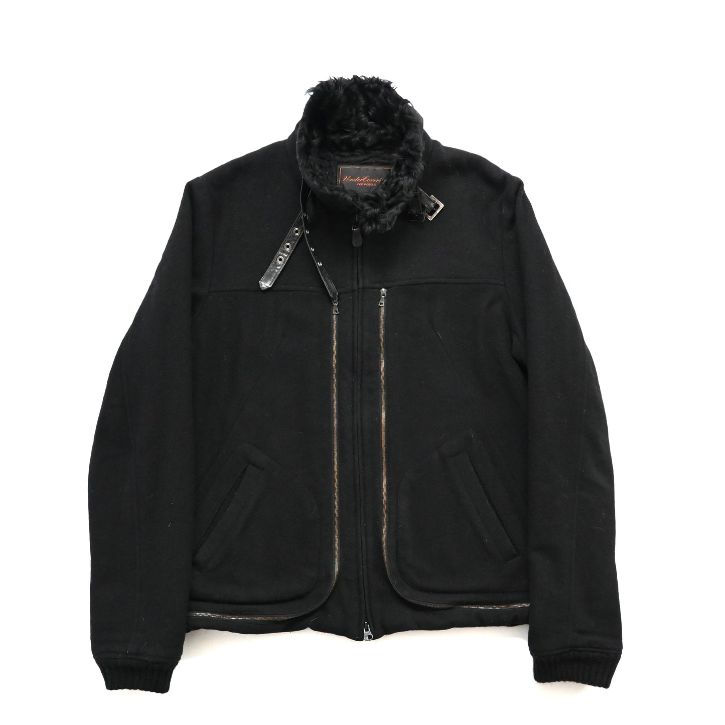 2006aw undercover arts＆crafts fur docking wool blouson 3