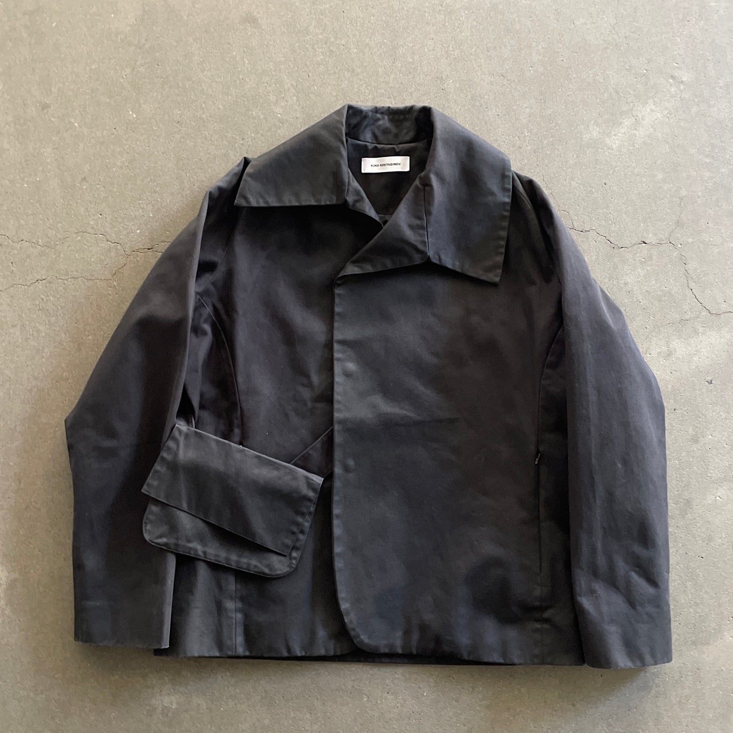 2017aw kiko kostadinov black short db jacket M