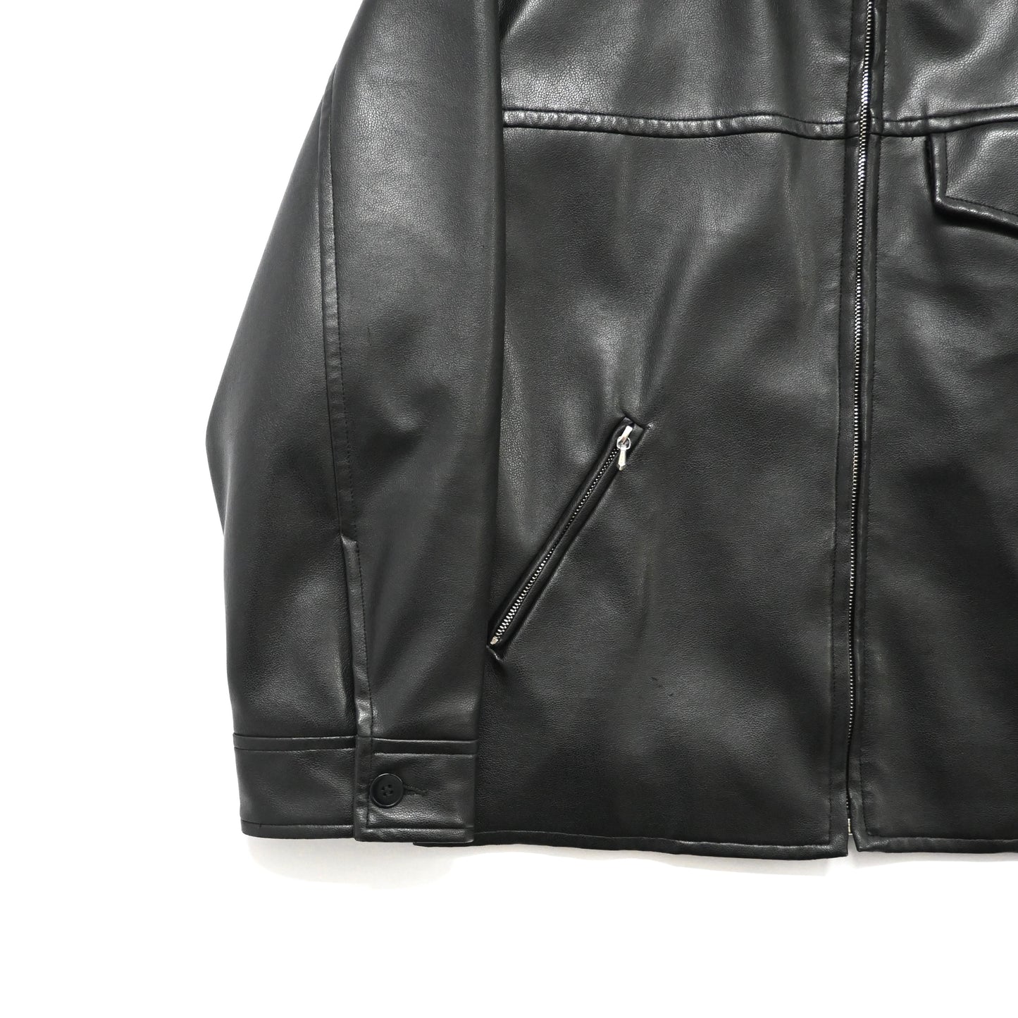 1990s agnes b homme pvc leather jacket 1