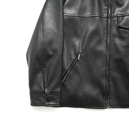 1990s agnes b homme pvc leather jacket 1