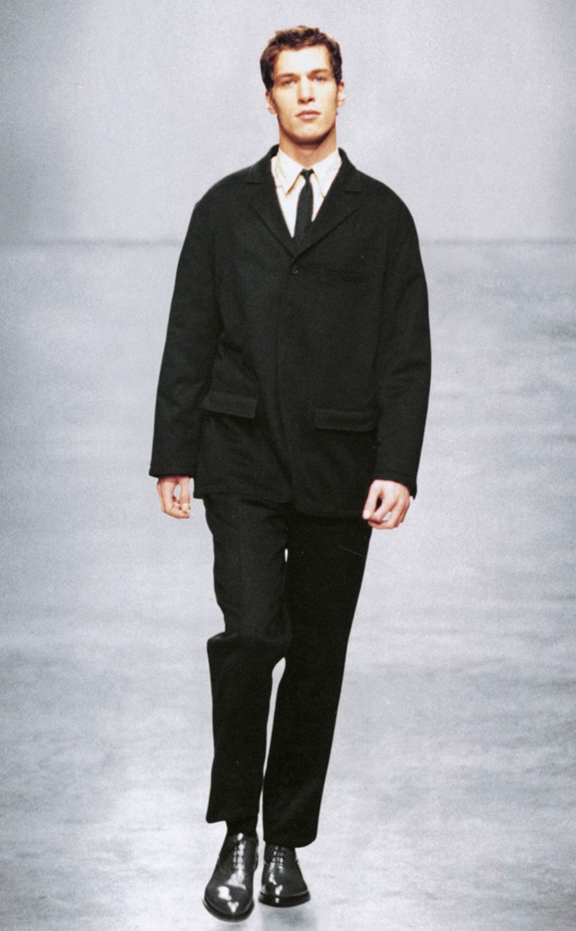 1998aw prada wool long coat S