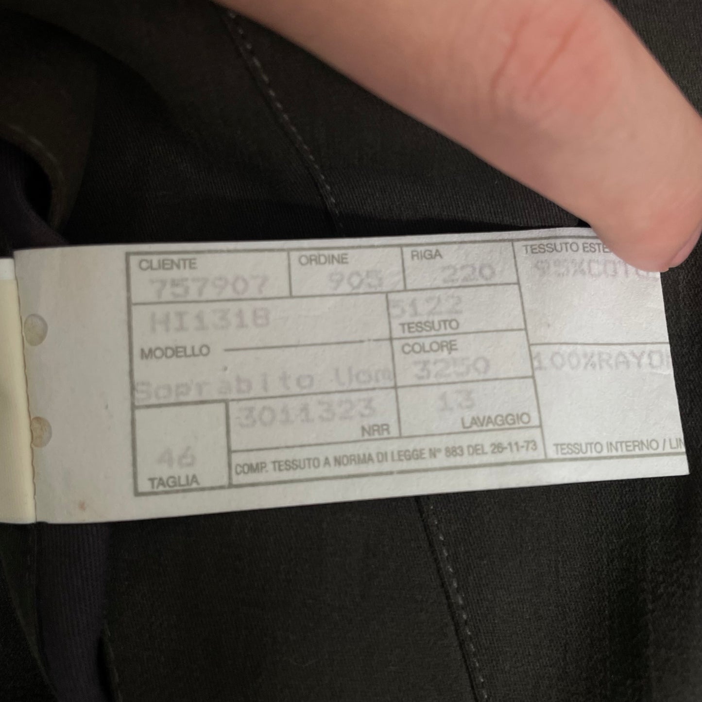 1990s giorgio armani cotton long coat 46