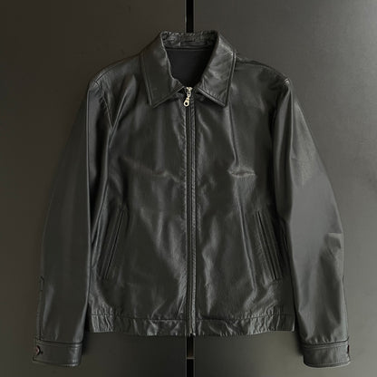 2004aw yohji yamamoto aar back zip leather jacket M
