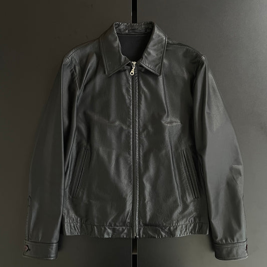 2004aw yohji yamamoto aar back zip leather jacket M